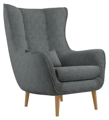 Produktbild von MIRJAN24 Polstersessel Estjano Cord, Ohrensessel, Relaxsessel, Stilvoll Wohnzimmer Sessel (Farbe: Poso 22)