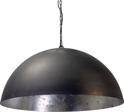 Produktbild von masterlight Pendelleuchte Larino 1-flammig Stahl Schwarz-Blattsilber Ø80cm
