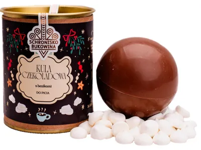 Zdjęcie produktu dla Kula czekoladowa z bezami 45g Schronisko Bukowina