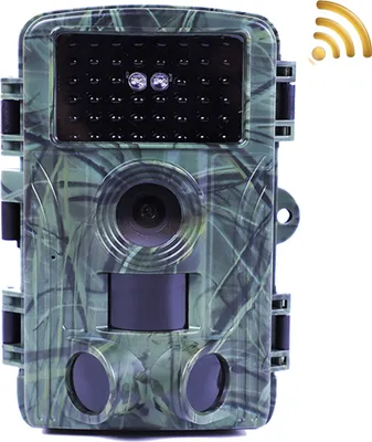 Zdjęcie produktu dla kamera 4K 60 MP WiFi, noktowizor, wodoodporna kamera myśliwska z 2-calowym ekranem do monitorowania dzikiej przyrody na zewnątrz