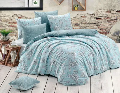 Obrázek produktu pro Bavlněné povlečení Estelita Tyrkysové Velikost: 220x200 + 2x 70x90 cm