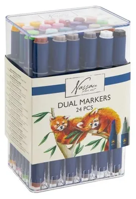 Produktbild von Creative Craft Group Marker Set - Dual Marker 24 Stück Kunststoff