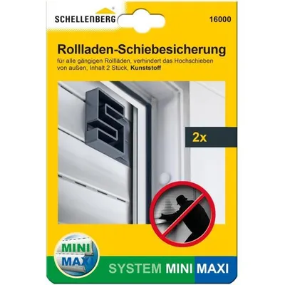 Produktbild von Schellenberg Rolladen-Hochschiebesicherung-Set Mini/Maxi, anthrazit 16000