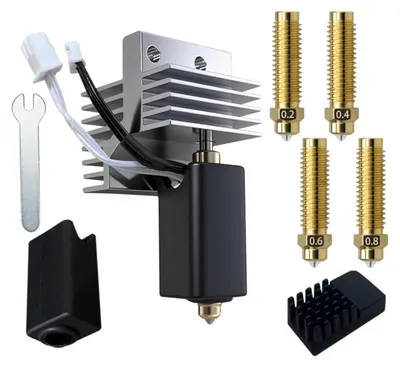 Hotend-Kit Ersatz 0,4 mm Extruder + 4 Düsen für 3D-Drucker