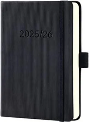 Produktbild von sigel Taschenkalender Conceptum 2025/2026 DIN A6 schwarz