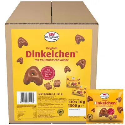 Produktbild von Dr. Quendt Dinkelchen Vollmilch 130x10g