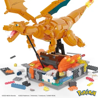 Produktbild von MEGA Pokémon Motion Glurak bewegliches Bauset