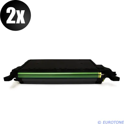 Produktbild von 2x Eurotone Toner Alternative für Samsung CLP-K660B Black Schwarz