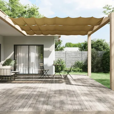 Obrázok produktu pre vidaXL Vertikálna markíza béžová 140x1200 cm Oxford Fabric
