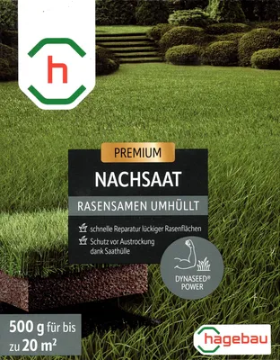 Produktbild von h-Marke Nachsaatrasen umhüllt 0,5kg