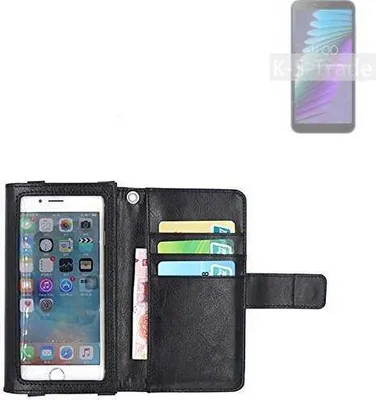 Produktbild von K-S-Trade Handy Hülle Schutz Hülle Kompatibel mit BQ Mobile BQ-5765L Clever Case mit Displayschutz / Schutzfolie Flip Cover Wallet case Etui Hülle