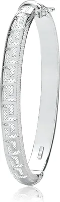 Produktbild von Wunderschöner 925 Sterling Silber Damen - Klappbar Armreif - 8mm, 16 Gramm; TRS32871