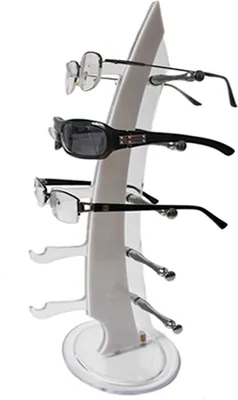 Produktbild von Brillenständer Brillenhalter für 5 Brillen Segelboot weiss