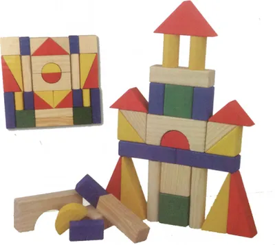 Produktbild von Holzspielzeug Bauklötze Bausteine 31 Stk.
