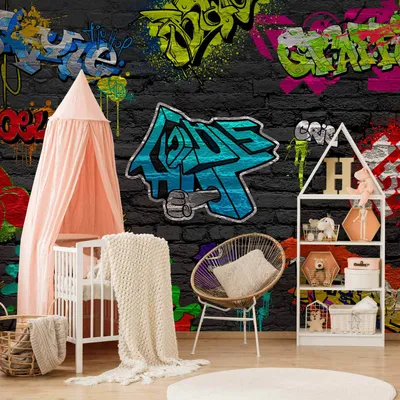 Produktbild von Vlies Fototapete - Graffiti wall 250x175 cm Streetart 10110902-6