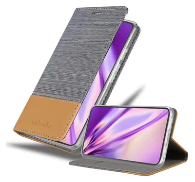 Produktbild von Cadorabo Hülle für Google PIXEL 5 Schutzhülle in Grau Handy Hülle Etui Book Case Cover