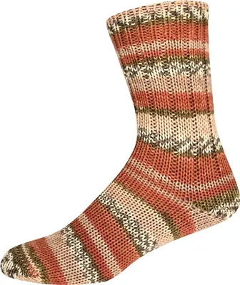 Produktbild von Online Supersocke Sort. 386 Dschungel Color 6-fach Sockenwolle 75% Schurwolle/25 % Polyamid 3179