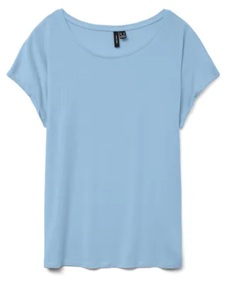 Produktbild von Vero Moda 10284468_8443_60, T-Shirt, Weiblich, Blau, S, 1 Stück(e), Wash with similar colors, Line dry in the shade