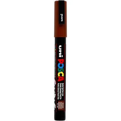 Produktbild von Uni-Ball uni POSCA PC-3M, Braun, Schwarz, Braun, Kunststoff, Polypropylene, Bullet