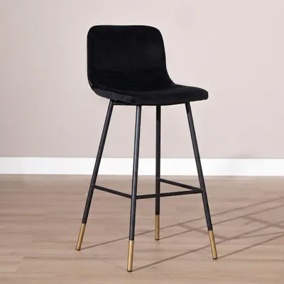Produktbild von Bronx71 Barhocker Samt Mikky 65 - 78 cm schwarz