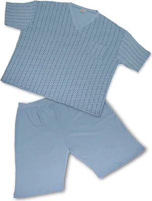 Produktbild von Übergrößen Schicker Pyjama HONEYMOON Blau 3XL