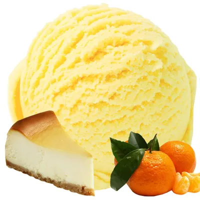 Produktbild von Käsekuchen Mandarine Geschmack Eispulver Softeispulver 1:3