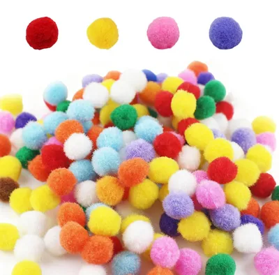 Immagine prodotto di Set di 500 pompon colorati per progetti creativi