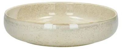 Produktbild von Pomax Nougat Pastaschale aus Porzellan, Beige, Ø 25 x H 5,5 cm