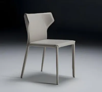 Immagine prodotto di Sedia da pranzo Sedia da cucina Poltrona Legno Tessuto Sedia moderna Beige