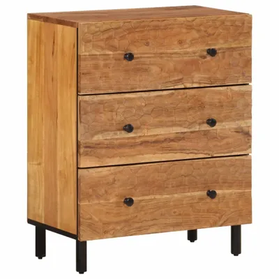 Produktbild von Beistellschrank 60x33x75 cm Massivholz Akazie
