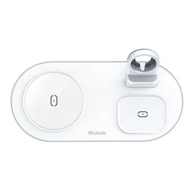 Produktbild von Mcdodo Drahtloses Ladegerät Ch-7062 3W1 15W (Telefon/Tws/Apple Watch) Weiß