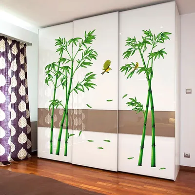 Produktbild von Favson 2 stücke 60 * 90 cm wandaufkleber pvc bambus muster diy aufkleber wandkunst abnehmbare aufkleber für wohnzimmer bad wohnkultur für dro