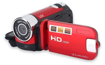 Obrázok produktu pre Prenosná videokamera s rozlíšením 1080p Full HD, 16-násobným digitálnym zoomom, prenosná digitálna kamera