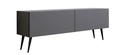 Produktbild von TV-SCHRANK : Anthrazit, Schwarze Beine, 140 x 52 x 32 cm