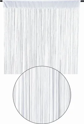 Produktbild von Fadenvorhang weiß 90 x 200 cm