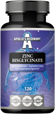 Produktbild von Zink Bisglycinat 15 mg pro Portion - 120 Vegane Tabletten - 240 Portionen