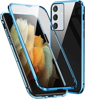 Produktbild von Für Samsung Galaxy A35 Handy Tasche 360 Magnet Glas Bumper Metall Hülle Etuis Case Cover