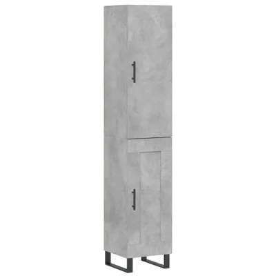 Produktbild von Highboard Betongrau 34,5x34x180 cm Holzwerkstoff