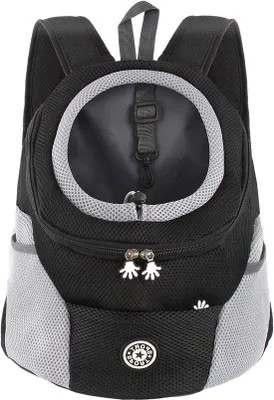 Produktbild von Famanu Hunde-Rucksack - Kleine Hundetragetasche - Atmungsaktives Design - Wasserfeste Unterseite
