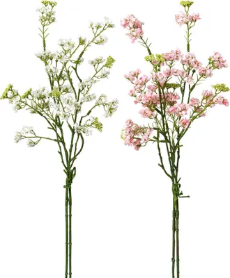 Produktbild von Spieren Zweige Äste Spierenzweige Kunstpflanzen 1 Stk Länge 48 cm - 2 Farben, 5_Farbe:Rosa
