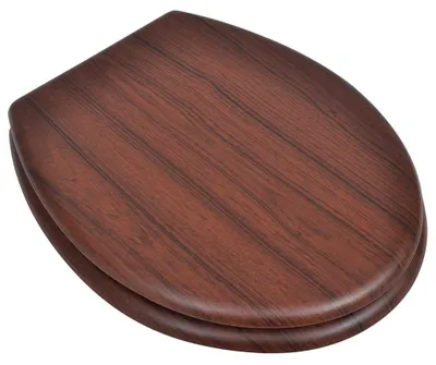 Obrázek produktu pro vidaXL Toaletní sedátko MDF víko Jednoduchý design Hnědá barva