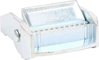 Obrázok produktu pre Spona zo zinkovej zliatiny pre ťažký nákladný popruh s pevnou napínacou západkou (biely zinok 38 mm) (biely zinok 38 mm)