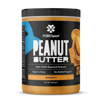 Image de Polleo Sport Beurre de cacahuètes, 1000 g - Lisse