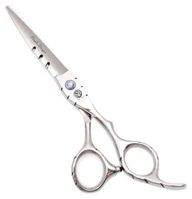 Image de Ciseaux de coiffure, acier inoxydable durable, manche ergonomique, Z1010-Yin-C-55N