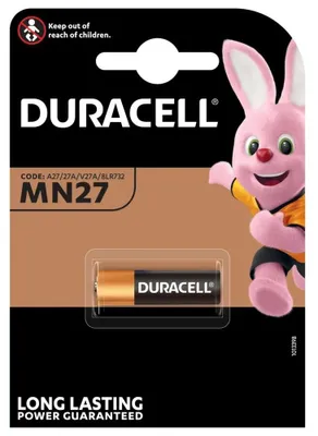 Produktbild von Duracell Spezial Alkaline Batterie, 12V, MN27, 1er Blister, 1 Stk.