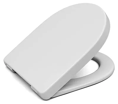 Produktbild von Diana S100 Kompakt WC-Sitz mit abnehmbarem Edelstahlscharnier in Weiß