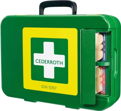 Image de CEDERROTH 390104 CEDERROTH Mallette de premiers secours, contenu conforme à la norme DIN 13157