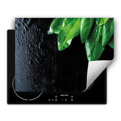 Produktbild von DarHaus Herdabdeckplatte 80x52 cm Anti Rutsch Matte Aufrollbar, schwarz - Küche