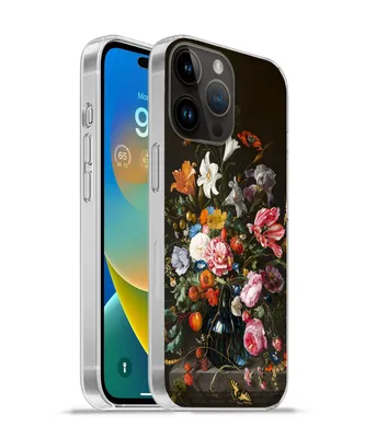 Produktbild von MuchoWow® Handyhülle Schutzhülle Hülle für Apple iPhone 14 Pro Max Vase mit Blumen - Jan Davidsz de Heem - Kunst Silikon Softcase Handy Hülle - Hardcover