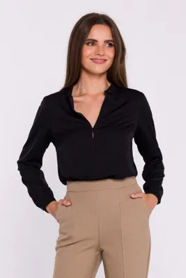 Produktbild von Stylove Damenbluse Aguz S375 schwarz L